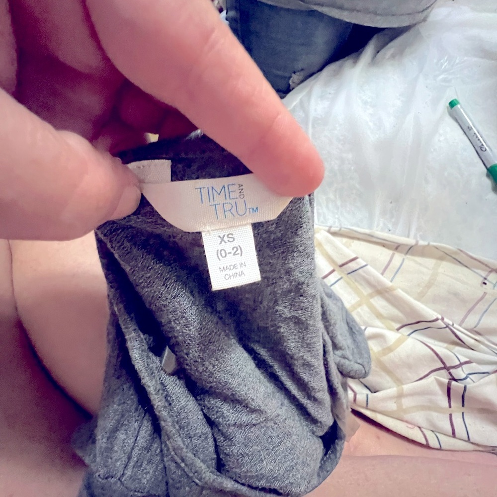 Time and Tru grey dress XS 0-2